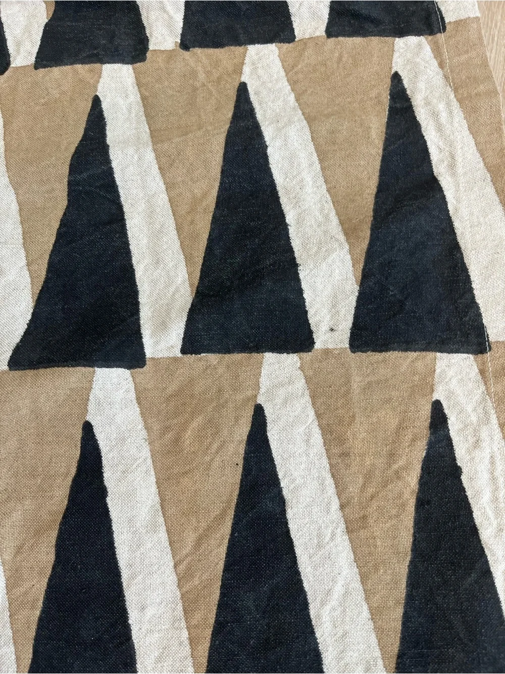 CB2 Bodhi Block Print Runner Dining Room Table Decor